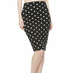 Polka Dot Pencil Skirt